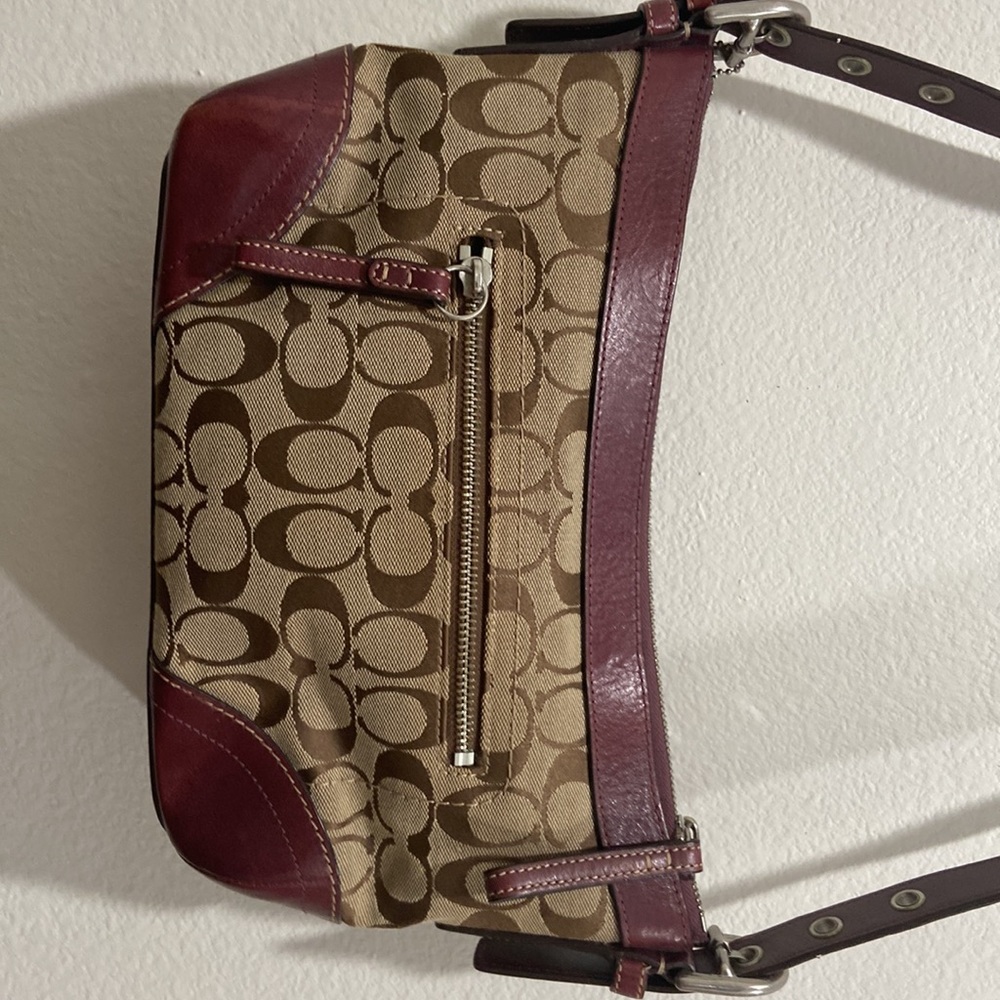 Coach Crossbody Purse Brown Monogram - Picture 3 of 10